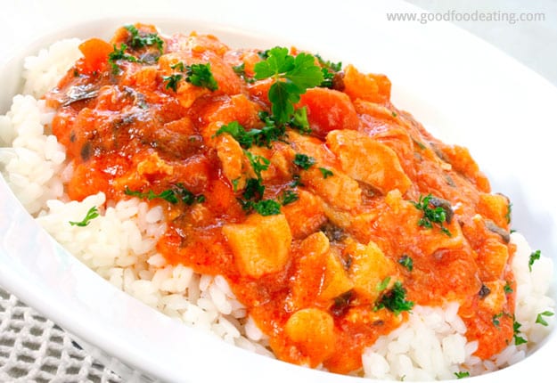Mild Sweet Pumpkin Curry Chicken recipe