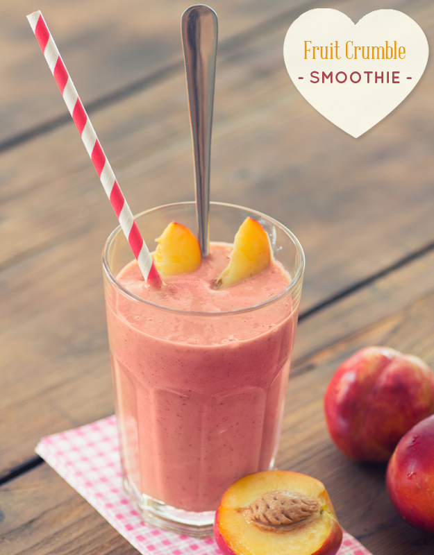 Nectarine or Peach Crumble Smoothie Mouths of Mums