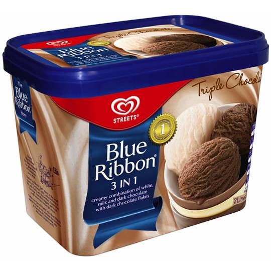 Streets Blue Ribbon 3 In 1 Ice Cream Triple Chocolate Ratings Mouths