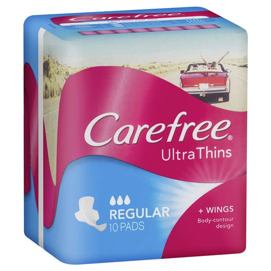 Carefree Regular Ultrathin Pads With Wings Ratings Mouths of Mums