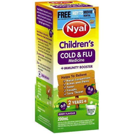 Nyal Children's Berry Cold & Flu Medicine Plus Immunity Booster 2yrs