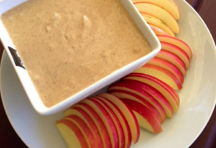 Healthy Yogurt, Peanut Butter & Cinnamon Dip Real Recipes from Mums