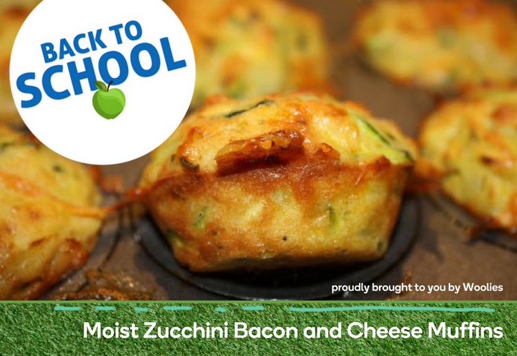 Moist zucchini, bacon and cheese muffins Real Recipes from Mums